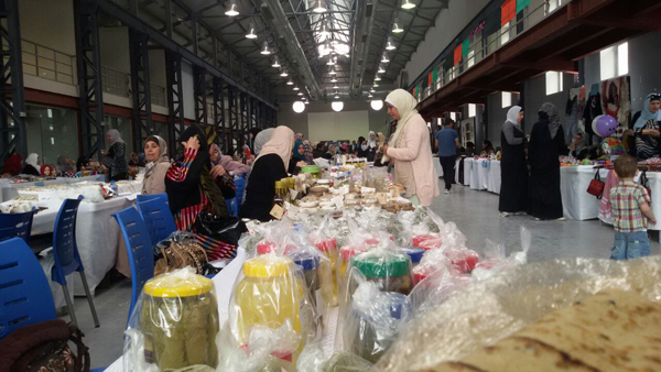 Self-employed women showcase their products at an exhibition that opened at Gallery Ras Al Ain on Tuesday (Photo courtesy of Labour Ministry)